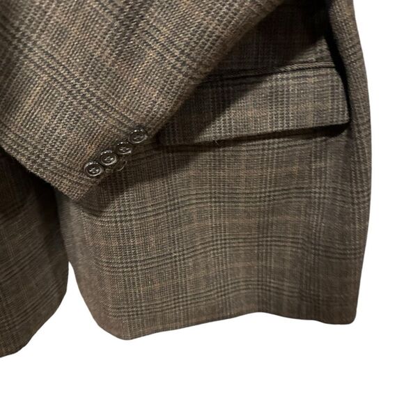 Lauren Ralph Lauren Brown Plaid Wool Blazer Sports Coat - Picture 5 of 9